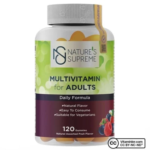 Nature's Supreme Gummies مولتیویتامین بزرگسالان 120 عدد جویدنی