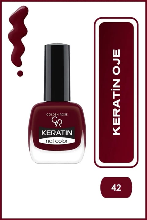 Golden Rose Keratin Nail Color 42 - لاک ناخن کراتین