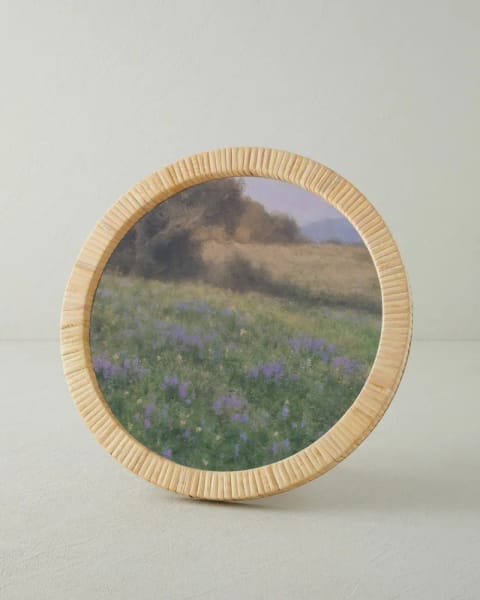 Loralla اکسسوری دیواری حصیری 30x30 cm رنگ طبیعی