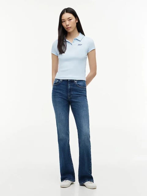 شلوار جین بوت‌کات فاق بلند زنانه Sylvia Tommy Jeans