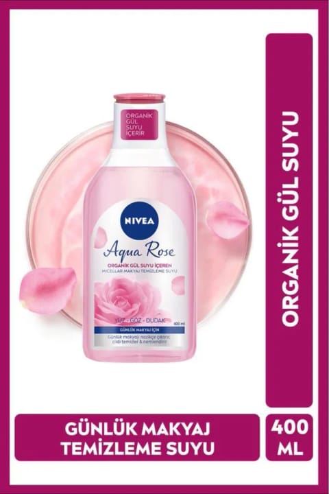 NIVEA Aqua Rose میسلار واتر با عصاره ارگانیک گل رز 400ml