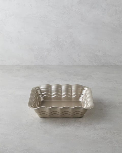 قالب فر مربعی کربن استیل Patisserie Prince 25x25 سانتی‌متر شامپاینی