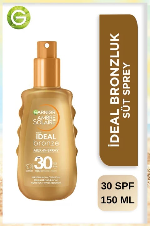 Garnier Ambre Solaire برنزه ایدهآل ضدآفتاب اسپری SPF30 150ML