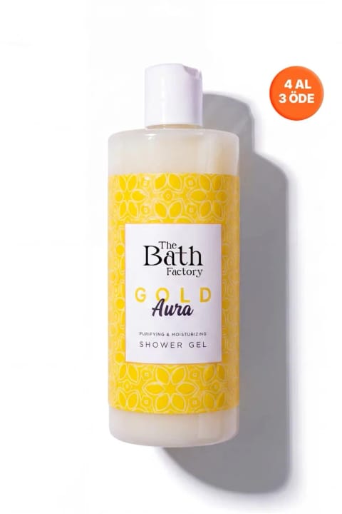 THE BATH FACTORY مرطوب‌کننده و مغذی دوش ژل Gold Aura 400 میلی‌لیتر