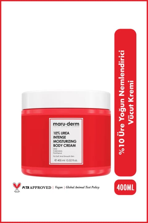 کرم بدن Maru.Derm | %10 Urea مرطوبکننده قوی بدن 400 ml