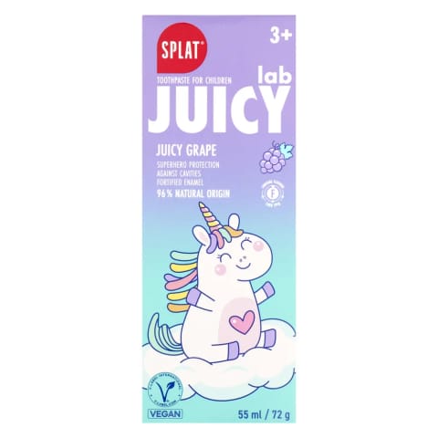 Splat Juicy Lab خمیردندان کودکان بالای 3 سال طعم انگور 55 میلی‌لیتر