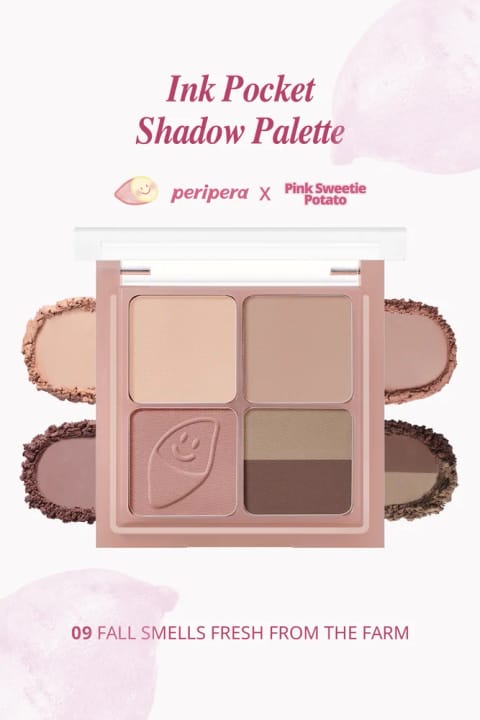 پالت سایه چشم ۴ رنگ مات PERIPERA Ink Pocket Shadow Palette (09 ...)
