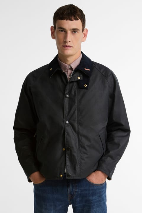 کاپشن جاده‌ای Barbour Icons Transport مدل NY92 رنگ Navy