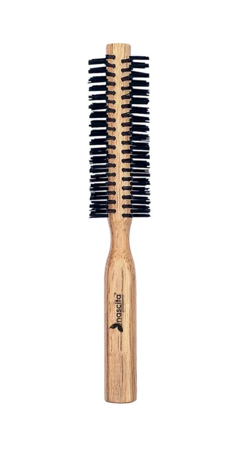 برس بازکننده و شانهکننده مو Nascita Side 15 mm 8 ردیفه با طرح خاکستری
