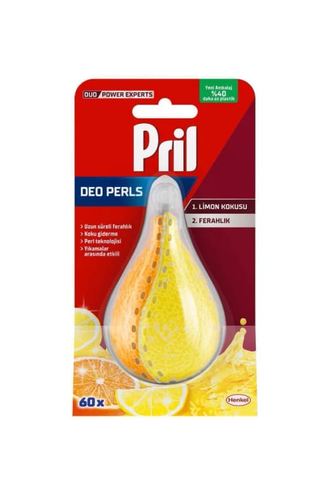 Pril Deo Pearls ماشین ظرفشویی خوشبوکننده با رایحه لیمو ۱۷ گرم