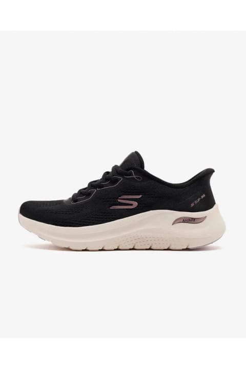 SKECHERS ARCH FIT 2.0 زنانه مشکی / رزگلد کتانی اسپرت 150338 BKRG