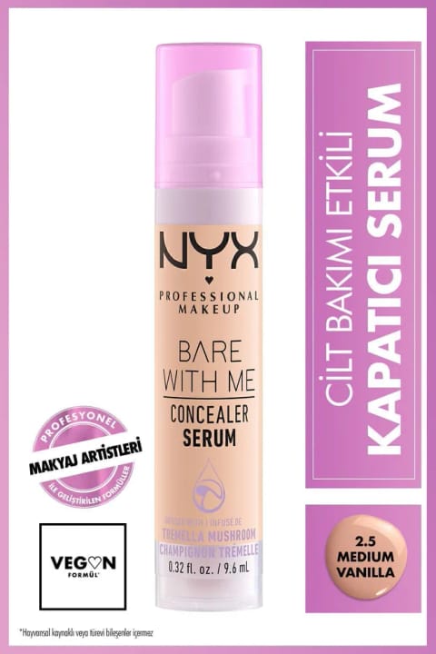 NYX Professional Makeup Bare With Me Concealer Serum 2.5 Medium Vanilla