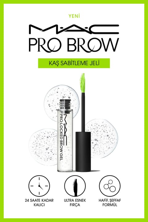 ژل ابرو M.A.C Pro Locked Brow Gel - Clear ماندگاری تا 12 ساعت بدون ریزش