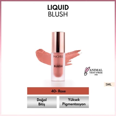 Note Liquid Blush رژگونه مایع مرطوب‌کننده 40 رز