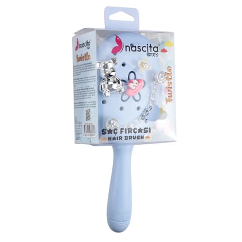 برس بازکننده و شانهکننده مو Nascita Twistlo آبی NASFPRO00059BLUE
