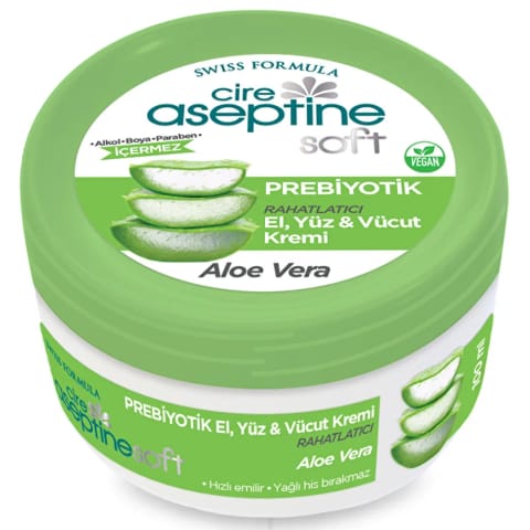 Cire Aseptine Soft کرم تسکیندهنده و مغذی با آلوئهورا و پریبیوتیک 100 میلیلیتر