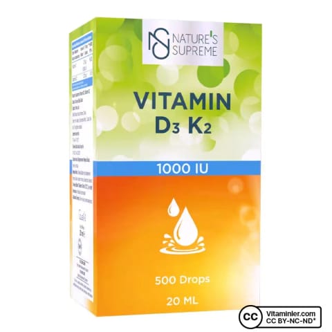 Nature's Supreme Vitamin D3 + K2 20 میلی‌لیتر قطره