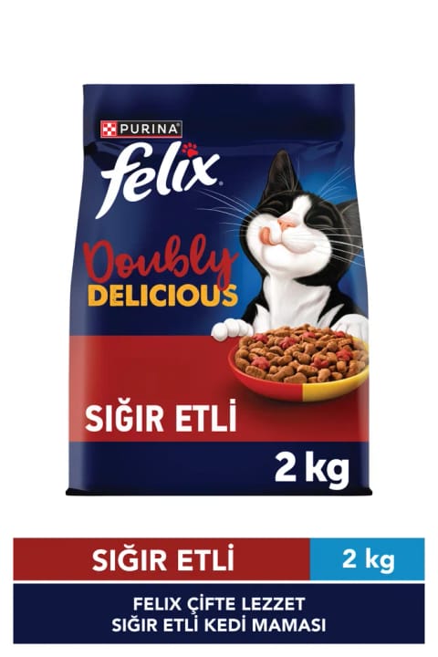 غذای خشک گربه Felix با گوشت گاو ۲ کیلوگرمی