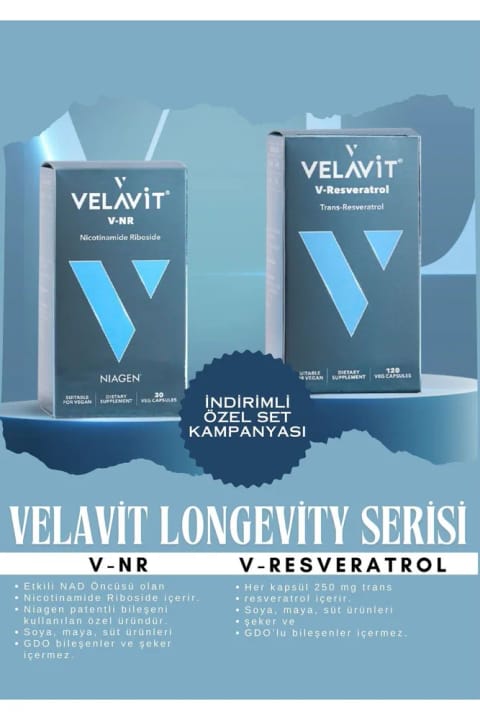 ولوویت لانگه‌ویتی سریز V-NR & V-Resveratrol 120 کپسول