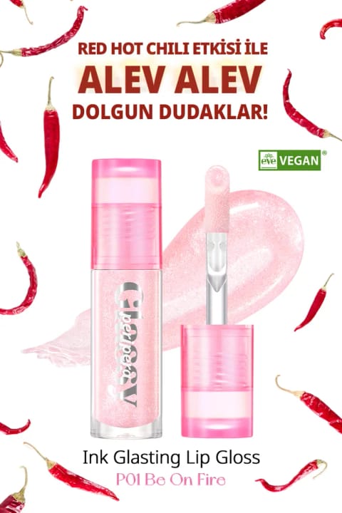 گلوس لب PERIPERA مدل Ink Glasting با درخشندگی صورتی و اکلیلدار (P01 ...)