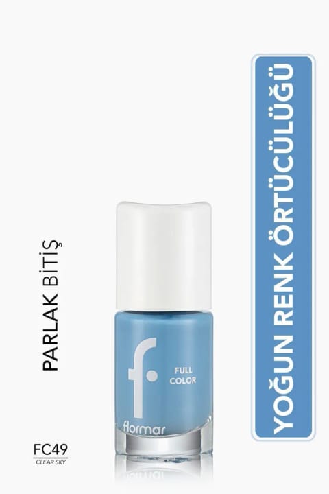 Flormar Full Color Nail Enamel - FC49 Clear Sky - 8ml