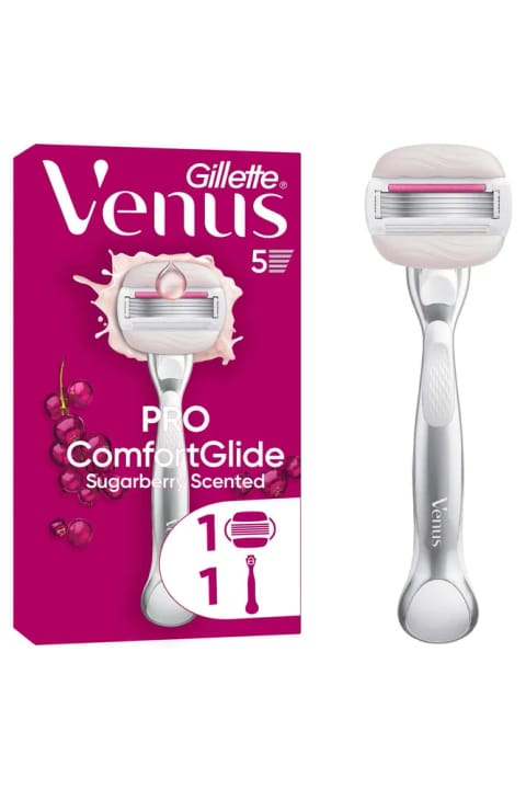Gillette Venus تیغ اصلاح زنانه کامفورت گلاید شوگربری + ۱ عدد هد یدک