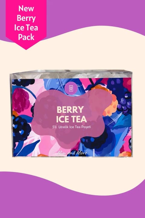 Mim and More Berry Ice Tea Pack - بسته چای سرد توتفروشی، 5×20 گرم