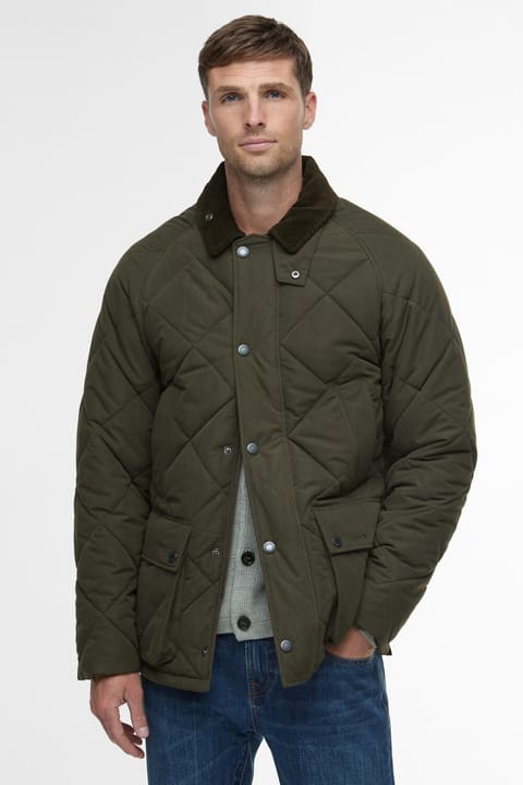 کاپشن کاپیتونه Barbour Modern Bedale OL91 زیتونی