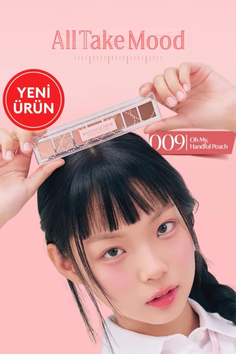 پالت سایه چشم PERIPERA All Take Mood — 009 Ohmyhandful Peach