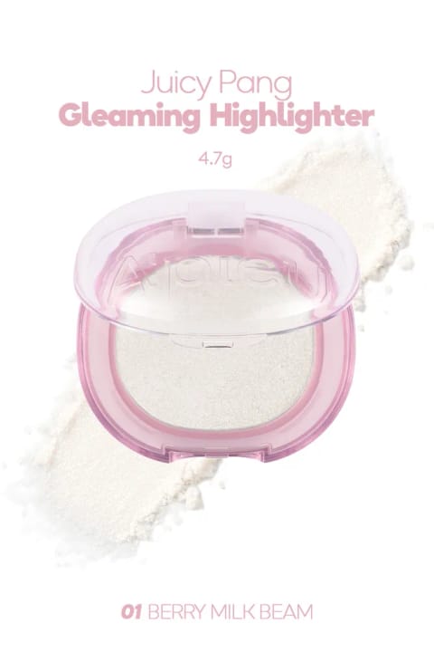 میشا هایلایتر درخشان و پرتراکم A'PIEU Juicy-Pang Gleaming Highlighter — 01 Berry Milk