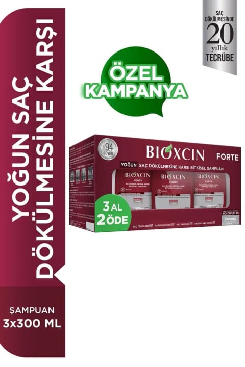 Bioxcin Forte شامپوی ضد ریزش مو ۳۰۰ میلیلیتر