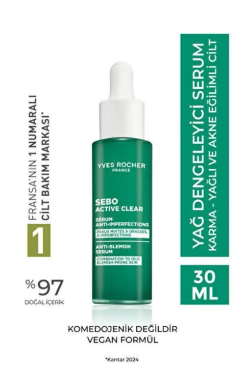 Yves Rocher سرم متعادلکننده چربی با زینک و سالیسیلیک اسید - SeboPure