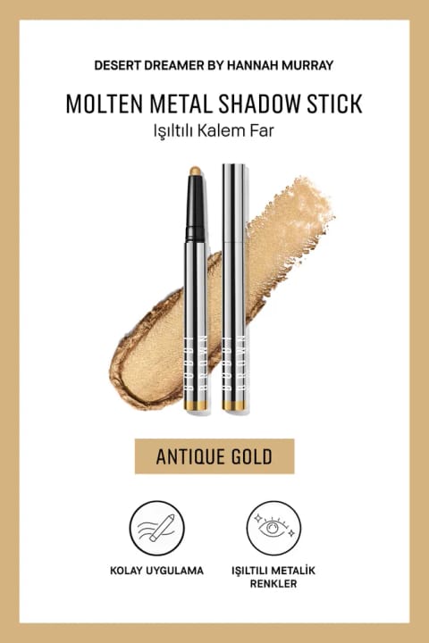 BOBBI BROWN Molten Metal Shadow Stick سایه چشم مدادی متالیک - Antique Gold