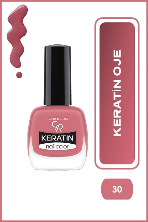 Golden Rose Keratin Nail Color - 30 - لاک ناخن کراتینه