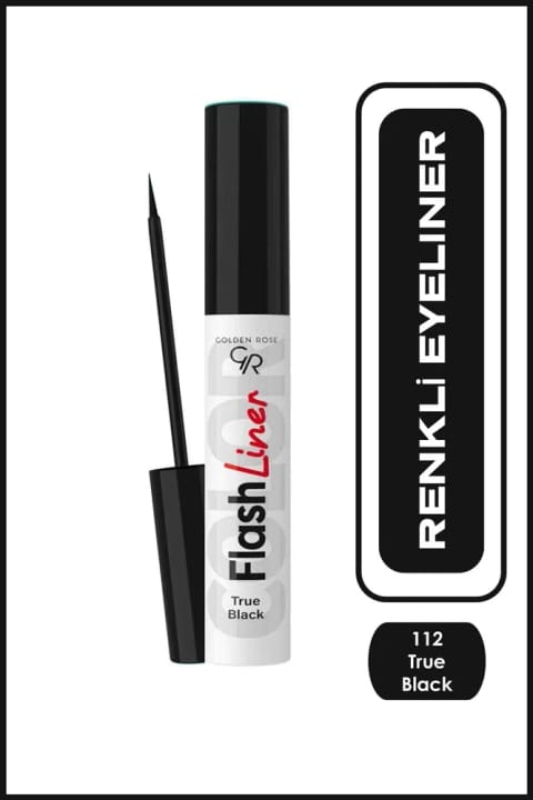Golden Rose Flash Liner رنگی - 112 مشکی خالص - خط چشم رنگی
