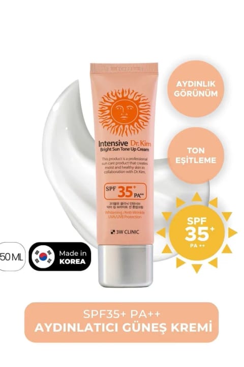 3W CLINIC کرم ضدآفتاب Bright Sun با SPF 35+ PA++ برای ظاهری شاداب و درخشان