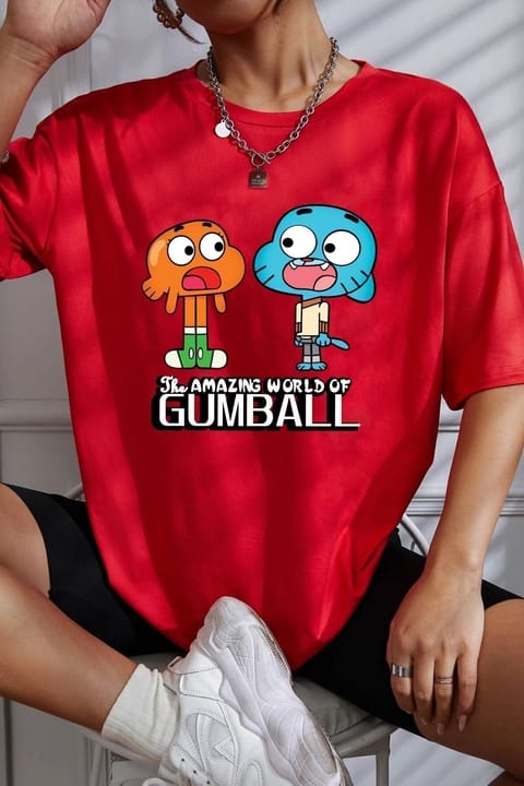 تیشرت چاپ Gumball یونیسکس uyguntarz