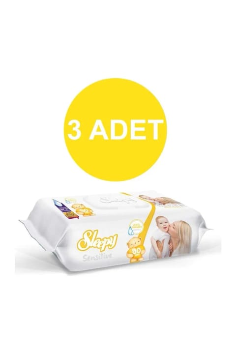 دستمال مرطوب حساس Sleepy ۳×۹۰ عددی