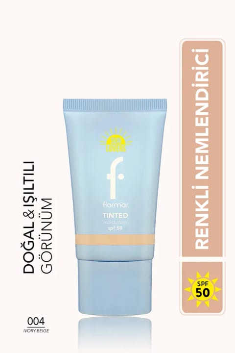 فلامر سان لاورز ضدآفتاب رنگی با اثر مرطوبکنندگی و پایانی طبیعی SPF50 - 30 میلیلیتر — 004 Ivory Beige