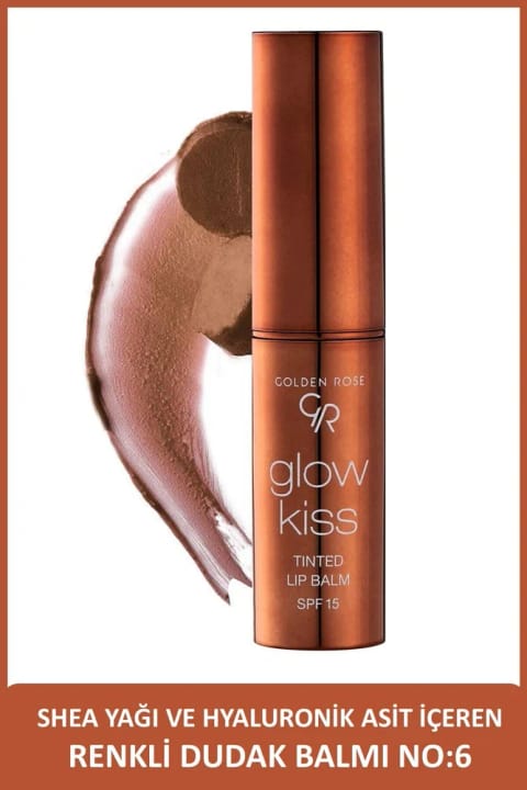 Golden Rose Glow Kiss بالم لب رنگی شماره 06