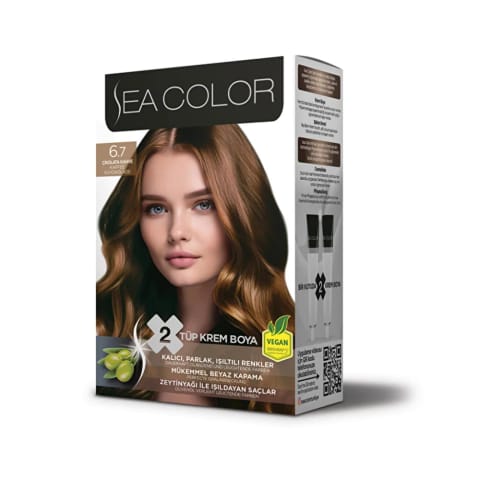 ست رنگ مو Sea Color 6.7 شکلات قهوهای