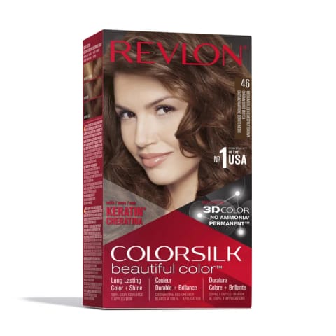 Revlon ColorSilk Beautiful Color رنگ مو 46 شاه بلوطی گرم