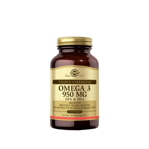 Solgar Omega-3 950 mg حاوی EPA و DHA - 50 کپسول نرم
