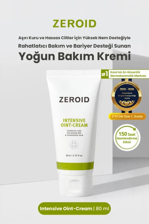 Zeroid کرم مراقبت شدید برای پوستهای بسیار خشک و حساس با حمایت از سد پوستی