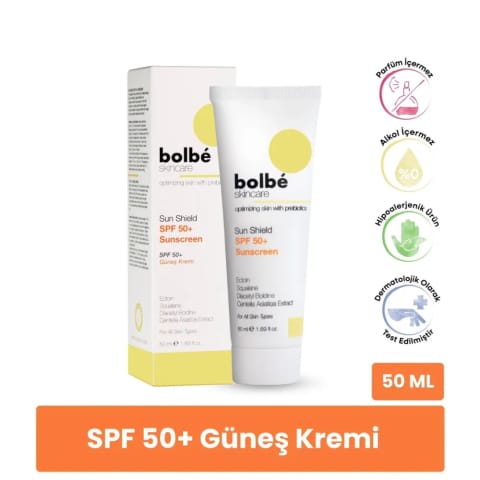 Bolbe کرم ضدآفتاب روزانه SPF+50 محافظت بالا ضد لک ۵۰ میلیلیتر