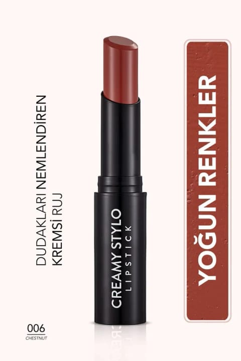 رژ لب استیکی نیمه براق فلورمار - Creamy Stylo - shade 006 Chestnut