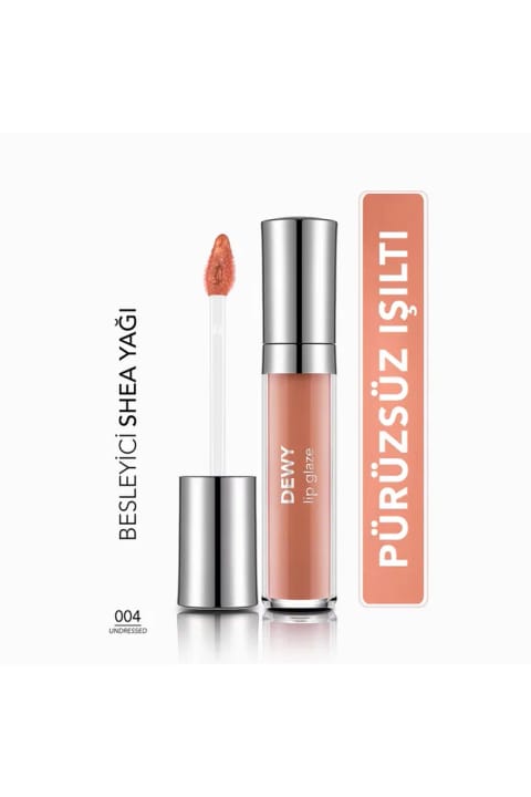 Flormar Dewy Lip Glaze برق لب شماره 004 Undressed