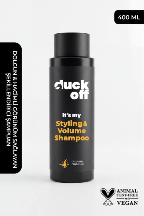 شامپو حجم‌دهنده Duck Off با Collagen و Panthenol