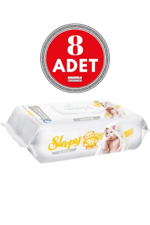 Sleepy Sensitive دستمال مرطوب ۹۰ برگی ۸ عددی