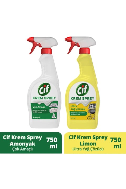 Cif اسپری پاککننده سطوح خامهای فوق العاده چربیزدا ۷۵۰ میلیلیتر ×۱
